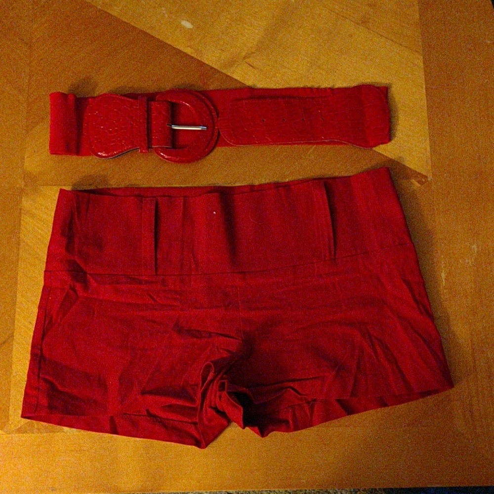 Red shorts